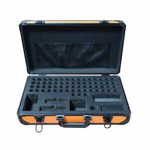Custodia protettiva in alluminio arancione custodia rigida custodia protettiva porta scatola di lusso imballaggio di stoccaggio con inserto in schiuma personalizzato - Product Image 2