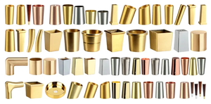 Cappello per sedie in lega di zinco oro, - Product Image 3