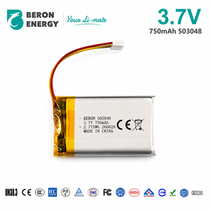 定制锂聚合物电池 3.7V 750mAh 503048 聚合物可充电电池组，带 PCM，适用于鼻洗器鼻洗器 OEM - Product Image 1
