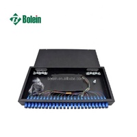 Rak serat optik Panel Patch tipe tetap SC/UPC 24 port kotak Terminal ODF serat optik sambungan Fusi Fusi serat muatan penuh