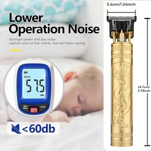 <span class=keywords><strong>Tagliacapelli</strong></span> Elettrico Professionale Vintage Ricaricabile 10W e Regolabarba T9 per Taglio Capelli Uomo - Product Image 4