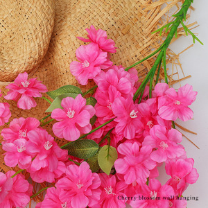 Décoration murale en fleurs de cerisier artificielles pour mariage, maison, style bohème, décoration florale en plastique pour intérieur - Product Image 4