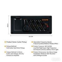 MY MUSIC Égaliseur de guitare portable noir sans batterie, vente en gros OEM, 4 bandes