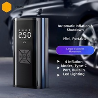 90W 150PSI Portable Tire Inflator Dual Power Smart Air Pump with Digital Display LED Light Power Bank for Car Moto Bike Ball