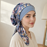 En gros : Turban à imprimé floral respirant, bonnet de chimiothérapie, couvre-chef, foulard de nuit pour la perte de cheveux et les soins capillaires à domicile