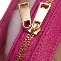 Tas Makeup Tahan Air Transparan untuk Perjalanan, Organizer Kosmetik dengan Logo Kustom untuk Wanita, Pouch Perawatan Kulit