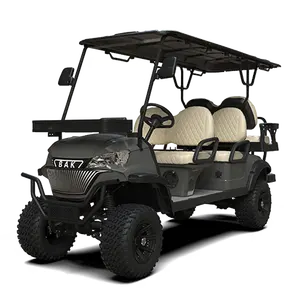 New Energy 6 Seater Customized 5KW AC Motor Lithium Ion Battery 25mph Lifted Off Road Electric Golf Carts