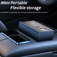 Compresseur d'air électrique portable 12V ABS monocylindre noir avec moniteur de pression des pneus, affichage numérique et lumière d'urgence