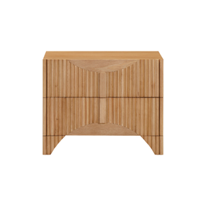Table de chevet élégante en bois avec 2 tiroirs, armoire de rangement pour chambre à coucher, meuble de salon, design personnalisé, prix de gros - Product Image 1