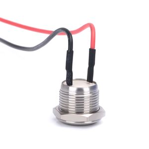 12/16/19/22มม. กันน้ำไฟ LED ชั่วขณะสวิตช์ล็อคตัวเองและรีเซ็ตพลังงานเครื่องยนต์รถปลดล็อคโลหะปุ่มกด - Product Image 3