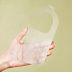 Séparateurs de placard personnalisés Séparateurs de taille de support d'organisation <span class=keywords><strong>Étiquette</strong></span>s Séparateurs suspendus de placard en acrylique Pépinière - Product Image 1
