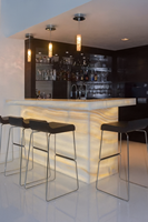 Panneau de Pierre d'Onyx Blanc à Grain Droit Rétroéclairé pour Mur Lumineux, Dalle de Marbre Transparent en Gros