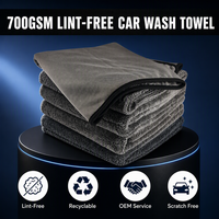 Serviette en microfibre SGS 600 g/m² à boucles torsadées simple face pour le detailing automobile, serviette de voiture à boucles torsadées monocouche, lot de 3 serviettes