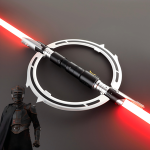 Sable de Luz Giratorio de Doble Hoja Marrok Inquisitor, Sable de Combate con Hoja de Luz Roja Neopixel, Espada de Cosplay Luminosa, Juguetes Luminosos - Product Image 2