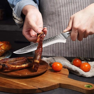Hot Sale VG10 7 Inch 67 Layers Kitchen <b>Knife</b> Damascus Steel <b>Boning</b> <b>Knife</b> with Ebony <b>Handle</b> - Product Image 3