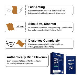 OEM/ODM Vitaminas Veganas Bajas en Grasa con Minerales para Apoyar la Absorción de Nutrientes, Tiras Orales Disolubles para Adultos para la Salud Ósea - Product Image 4