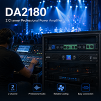 Amplificateur de puissance numérique 2 canaux 1800W avec affichage, amplificateur professionnel haute puissance pour DJ, sonorisation, haut-parleur, caisson de basses, audio haute résolution XLR