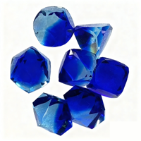 Set Dadu DnD Fantasi & Sci-Fi dari Kaca Prisma Batu Permata Merah yang Tahan Lama, Terukir Kristal Multi-Faceted Polihedral 7 Buah