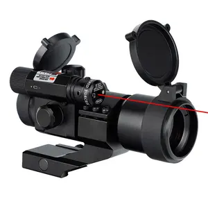 YSC OEM 1x30 Green Red Dot Visier 4 Punkt größe 20mm Basis halterung Reflex Red Laser Visiere