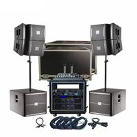 Système de sonorisation PA professionnel avec enceinte Line Array de 12 pouces en contreplaqué, haute sensibilité 103 dB pour les spectacles sur scène et les églises