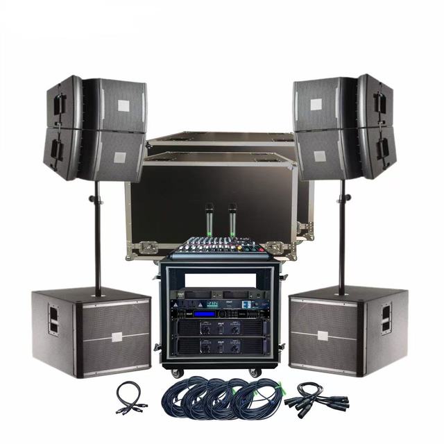 12 Inch Professional Line Array Speaker Plywood PA Sound System 103dB High Sensitivity for Stage Performance and Church