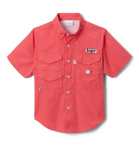 Vente en gros Chemises de pêche à manches courtes pour petits garçons <span class=keywords><strong>Chemise</strong></span> respirante polyvalente avec protection solaire pour l'extérieur - Product Image 5