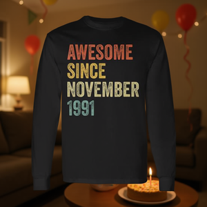 Fantastica maglietta a maniche lunghe dal novembre 1991, regalo per il 29° compleanno - Product Image 3