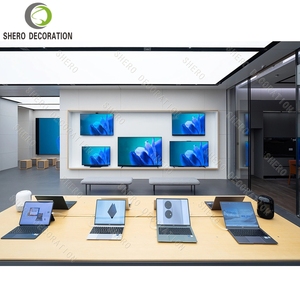 Mostrador de Exhibición Moderno para Tienda de Teléfonos Móviles, Diseño Interior de Tienda de Computadoras, Pantalla Digital Multifuncional - Product Image 1