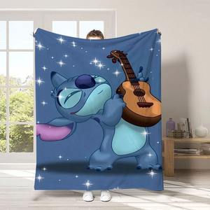 Couverture en flanelle polaire super douce et portable, personnalisable sans MOQ, avec impression 3D, motif mignon de points de couture, pour bébés et enfants, par sublimation - Product Image 6