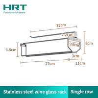 Support à Verres à Vin Flottant 4 Niveaux en Acier Inoxydable 304 Personnalisé OEM ODM pour Quincaillerie de Meuble