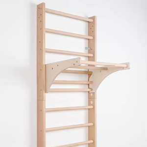 Escalera sueca de madera maciza Kombi-1-220 para gimnasio <span class=keywords><strong>infantil</strong></span> y complejo deportivo de gimnasia - Product Image 1