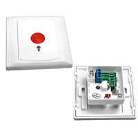 Bouton de panique filaire d'urgence PB-28 ABS 12V NO/NC en option pour système d'alarme de sécurité bancaire et commercial - Vente directe usine