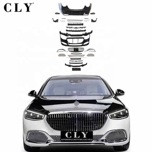 CLY ชุดคิตตัวถังสำหรับรถเบนซ์<span class=keywords><strong>2022</strong></span> <span class=keywords><strong>S</strong></span>,กันชนหน้ารถ <span class=keywords><strong>Maybach</strong></span> อัปเกรดระดับ W223กระจังหน้ากันชนหลังกันชนรถยนต์เคล็ดลับการประกอบดิฟฟิวเซอร์ด้านหลัง - Product Image 1