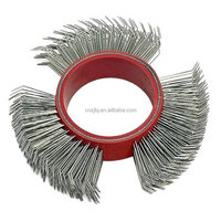 Brosse abrasive industrielle en fil d'acier pour sablage, largeur 23 mm, OEM pour le décapage de revêtements