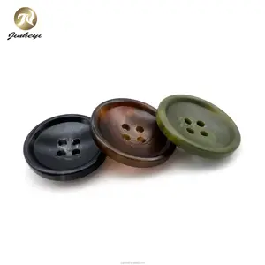 Классическая прочная 4 отверстия Экологически чистая пластиковая резиновая кнопка круглая швейная кнопка для одежды