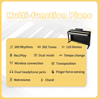 LeGemCharr Studio Keyboard Professional Piano Usb Keyboard Instruments Piano Digital Piano 88 Keys