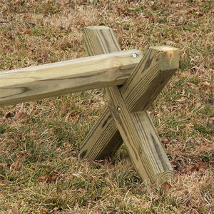 Kolay montaj 10ft ahşap Cavaletti Cut X sadece at boyama ve bakım gerektirmeden atlar - Product Image 4