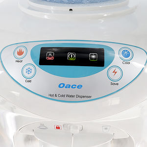 Distributeur <span class=keywords><strong>d</strong></span>'<span class=keywords><strong>eau</strong></span> sur pied personnalisable avec refroidissement par compresseur, <span class=keywords><strong>eau</strong></span> chaude et froide, trois robinets et chargement par le bas - Product Image 4