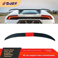 Aileron arrière universel pour voiture, adaptable aux berlines et aux hatches, style trois sections, accessoires de spoiler automobile en gros