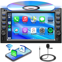 Reproductor de DVD para Auto Ipposter de 6.2 Pulgadas y 2 Din, Radio Universal Android para Auto con GPS, Navegación, Reproductor Multimedia MP3 MP4