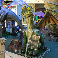 Statue de dragon chinois en métal pour carnaval, utilisation intérieure et extérieure, pour enfants, usage public, centre commercial, parc d'attractions, marque Hualong Dinosaur