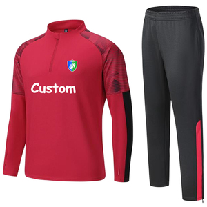 Tuta sportiva da uomo con mezza Zip e Logo personalizzata tuta da <span class=keywords><strong>calcio</strong></span> per adulti <span class=keywords><strong>squadra</strong></span> per Club di <span class=keywords><strong>calcio</strong></span> - Product Image 5