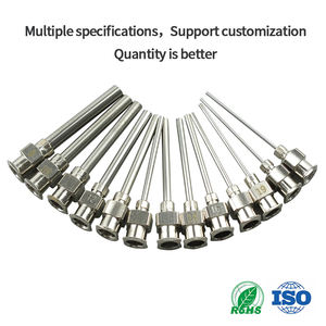 Tubo de aguja dispensador de acero inoxidable de 8-34G para válvulas o varios adaptadores, modelo de aguja de jeringa dispensadora completa - Product Image 4