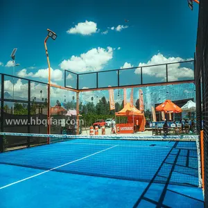 Facile à assembler extérieur Padel Tennis Sports Panoramique Paddle court