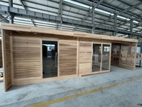 Sauna extérieur moderne avec bain à remous |   Conception personnalisée, bois canadien |    Service de consultation
