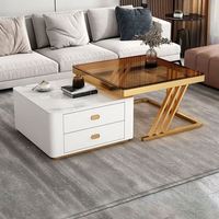 Table d'appoint de canapé minimaliste, table carrée, table de chevet, petite table basse, table d'angle