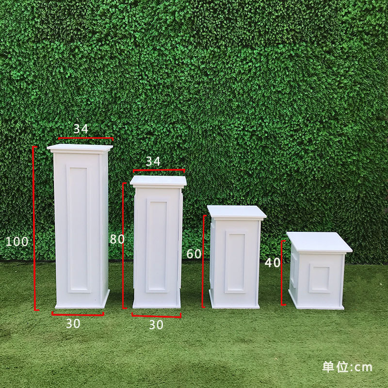 Columna cuadrada de PVC de 40cm de alto