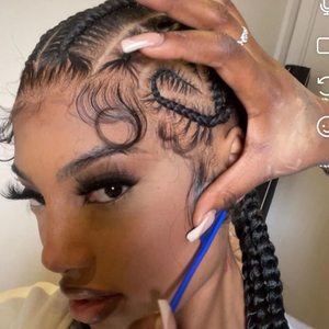 KBL Natural Looking Non-trace Curly Hair Wig Hair Extension,Swiss Front <strong>LaceWig</strong> Top Front Lace Human Hair - Product Image 6