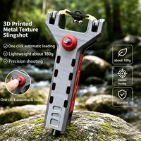 Accessoires de tir à l'arc pour la chasse en extérieur : Poulie de lance-pierre à chargement automatique pour résine d'impression 3D, catapulte à tir rapide combinée