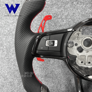 Volante Multifuncional de Fibra de Carbono Compatible con Volkswagen, Bora, Caddy, <span class=keywords><strong>Golfgtd</strong></span>, Golfgti, Jettagli, Golfv64motion - Product Image 5